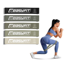 Резинки для фитнеса EasyFit MonoBand набор 5 шт