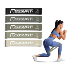 Резинки для фітнесу EasyFit MonoBand набір 5 шт
