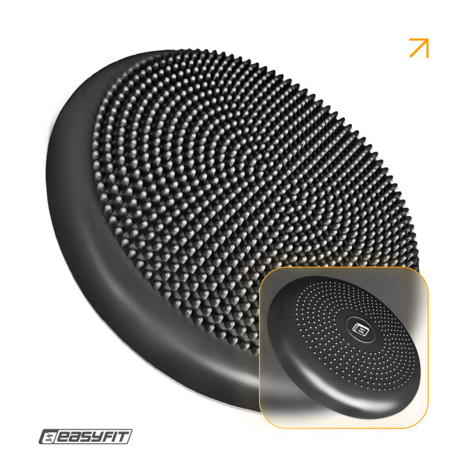 Балансировочная подушка массажная EasyFit Balance Cushion-A черная