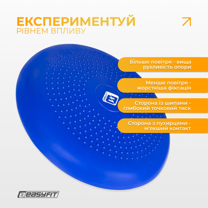 заказать оптом  балансировочная подушка массажная EasyFit Balance Cushion-A синяя