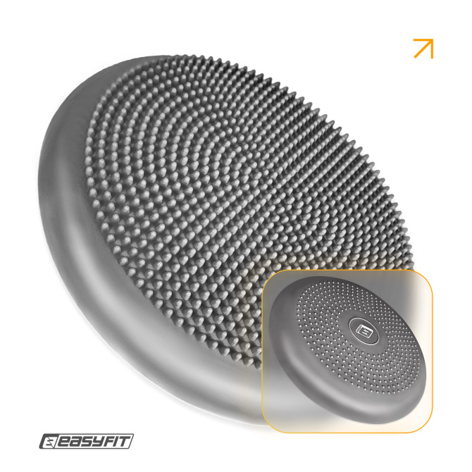 Балансировочная подушка массажная EasyFit Balance Cushion-A серая