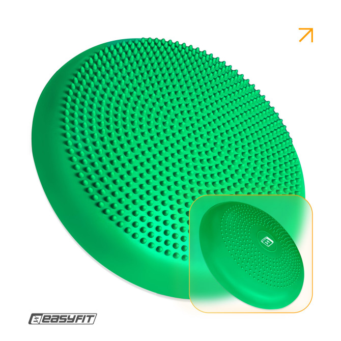 Балансировочная подушка массажная EasyFit Balance Cushion-A зеленая