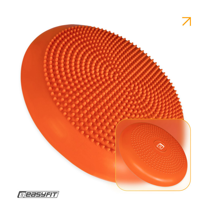 Балансировочная подушка массажная EasyFit Balance Cushion-A оранжевая