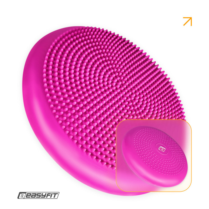 Балансировочная подушка массажная EasyFit Balance Cushion-A розовая