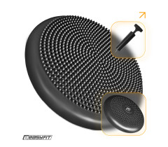 Балансувальна подушка масажна EasyFit Balance Cushion-A чорна + насос