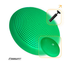 Балансировочная подушка массажная EasyFit Balance Cushion-A зеленая + насос
