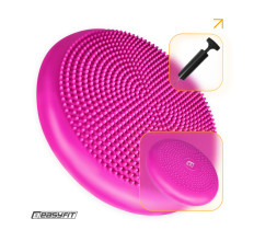 Балансировочная подушка массажная EasyFit Balance Cushion-A розовая + насос