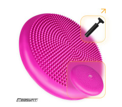 Балансувальна подушка масажна EasyFit Balance Cushion-A рожева + насос