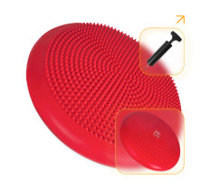 Балансировочная подушка массажная EasyFit Balance Cushion-A красная + насос