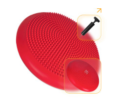 Балансировочная подушка массажная EasyFit Balance Cushion-A красная + насос