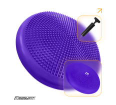 Балансировочная подушка массажная EasyFit Balance Cushion-A фиолетовая + насос