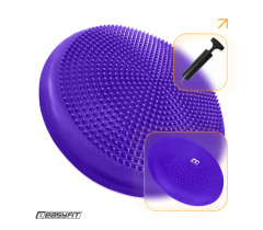 Балансувальна подушка масажна EasyFit Balance Cushion-A фіолетова + насос