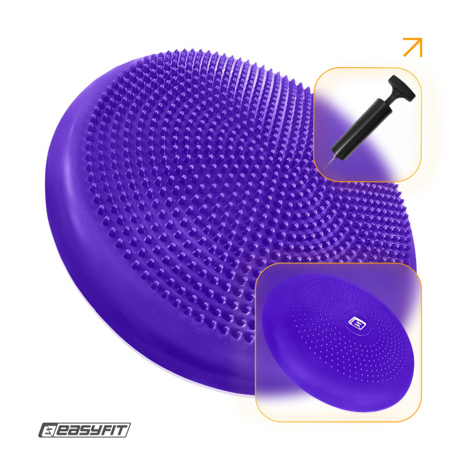 Балансувальна подушка масажна EasyFit Balance Cushion-A фіолетова