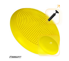 Балансувальна подушка масажна EasyFit Balance Cushion-A жовта + насос