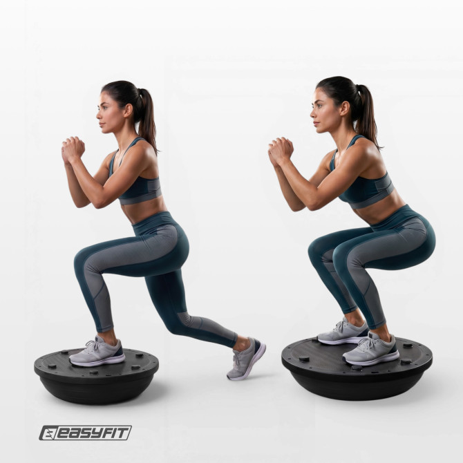 ціна на балансувальна платформа EasyFit BOSU 60 см чорна