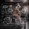 шейкер спортивный EasyFit Spider 0,5 л красный