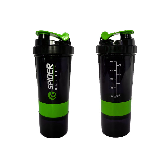 шейкер спортивный EasyFit Spider 0,5 л зеленый