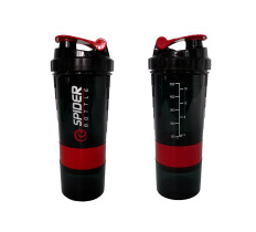 Шейкер спортивный EasyFit Spider 0,5 л Черно-красный