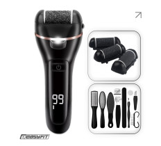 Электрическая пемза для пяток EasyFit с набором 10 предметов, 3 насадки