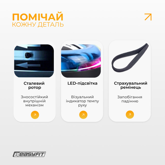 ціна на еспандер кистьовий гіроскопічний EasyFit Gyro Ball (гіробол)