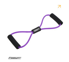 Эспандер EasyFit восьмерка трубчатый фиолетовый