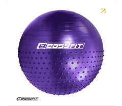Фітбол 65 см EasyFit Hybrid фіолетовий (фітбол напівмасажний)