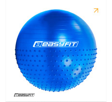 Фитбол 65 см EasyFit Hybrid синий (фитбол полумассажный)