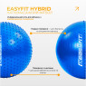 купить недорого фитбол 65 см EasyFit Hybrid синий (фитбол полумассажный)