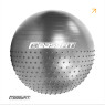 Фитбол 65 см EasyFit Hybrid серый (фитбол полумассажный)