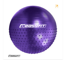 Фитбол 75 см EasyFit Hybrid фиолетовый (фитбол полумассажный)