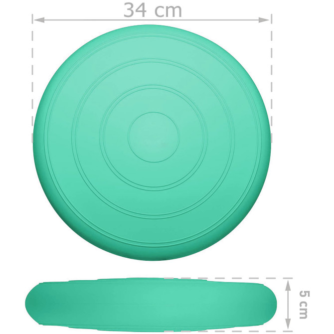 Балансировочная массажная подушка гладкая EasyFit Balance Cushion Бирюзовый