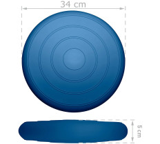 Балансировочная массажная подушка гладкая EasyFit Balance Cushion Темно-синий