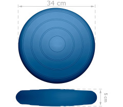 Балансувальна масажна подушка гладка EasyFit Balance Cushion Темно-синій