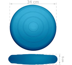 Балансировочная массажная подушка гладкая EasyFit Balance Cushion Голубой