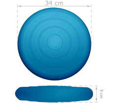 Балансувальна масажна подушка гладка EasyFit Balance Cushion Блакитний