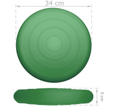 Балансировочная массажная подушка гладкая EasyFit Balance Cushion Темно-зеленый