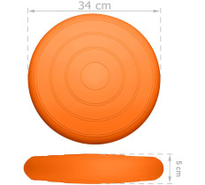 Балансировочная массажная подушка гладкая EasyFit Balance Cushion Оранжевый