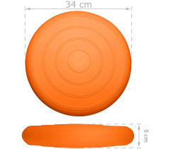 Балансувальна масажна подушка гладка EasyFit Balance Cushion Помаранчевий