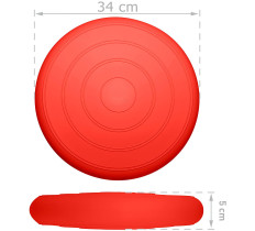 Балансировочная массажная подушка гладкая EasyFit Balance Cushion Красный