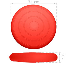 Балансувальна масажна подушка гладка EasyFit Balance Cushion Червоний