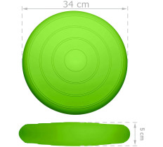 Балансировочная массажная подушка гладкая EasyFit Balance Cushion Салатовый