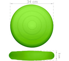 Балансувальна масажна подушка гладка EasyFit Balance Cushion Салатовий