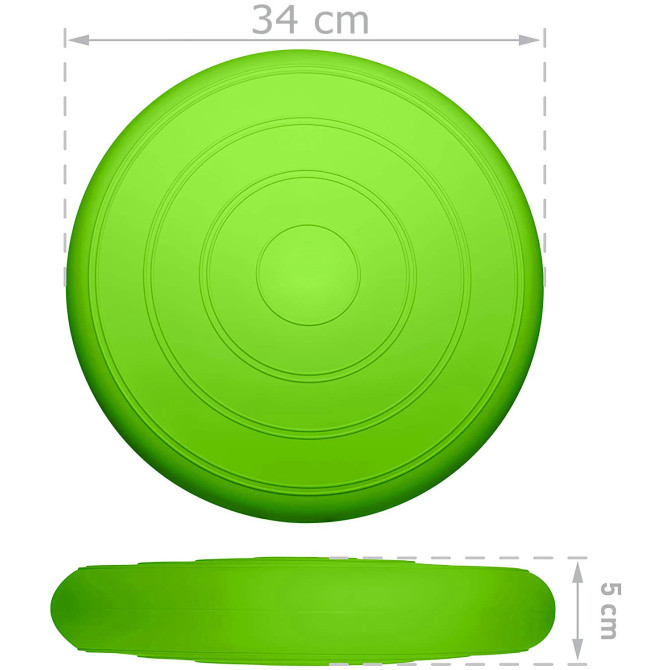 Балансировочная массажная подушка гладкая EasyFit Balance Cushion Салатовый