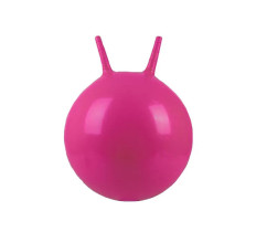 М'яч для фітнесу EasyFit 45 см із ріжками малиновий