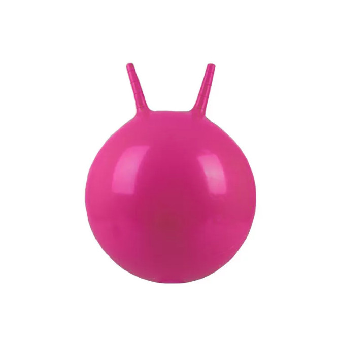 мяч для фитнеса EasyFit 45 см с рожками малиновый
