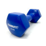 виниловая гантель для фитнеса 5.0 кг EasyFit синяя