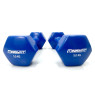 купить виниловая гантель для фитнеса 5.0 кг EasyFit синяя