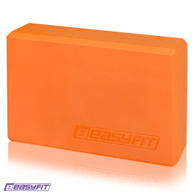 блок для йоги EasyFit EVA помаранчевий