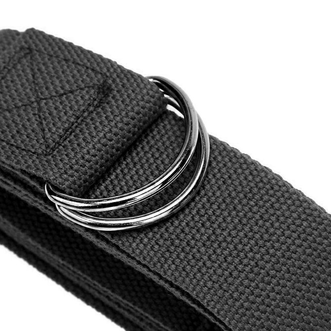 Ремень для йоги EasyFit Черный
