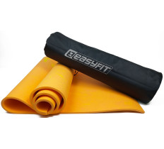 Коврик для йоги и фитнеса EasyFit PER Premium Mat 8 мм + Чехол оранжевый